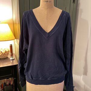 THE GREAT V-Neck Sweatshirt - Sz 2